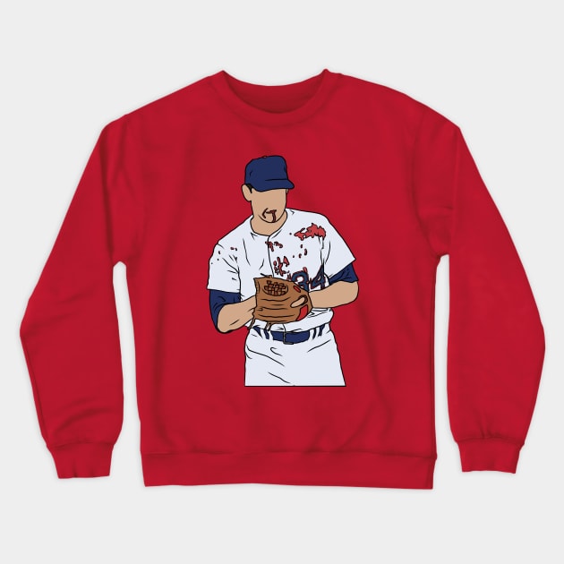 Bloody Nolan Ryan Crewneck Sweatshirt by rattraptees